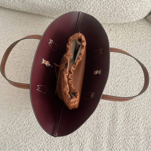 Zara Basket Bag - Dark Tan - Picture 2 of 6